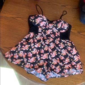 Floral print romper